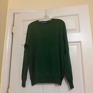 Vintage Polo Golf Ralph Lauren Men's Hunter Green Crewneck Sweater Size Large L